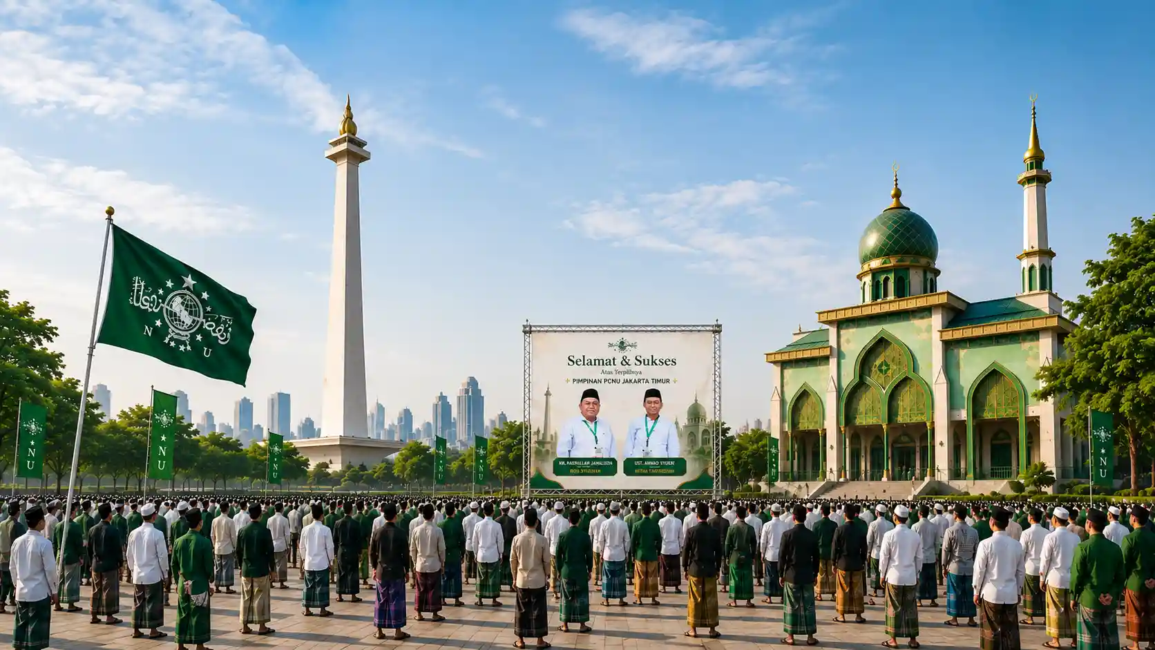 Kebersamaan pengurus dan warga PWNU Pengurus Wilayah Provinsi Nusa Tenggara Barat